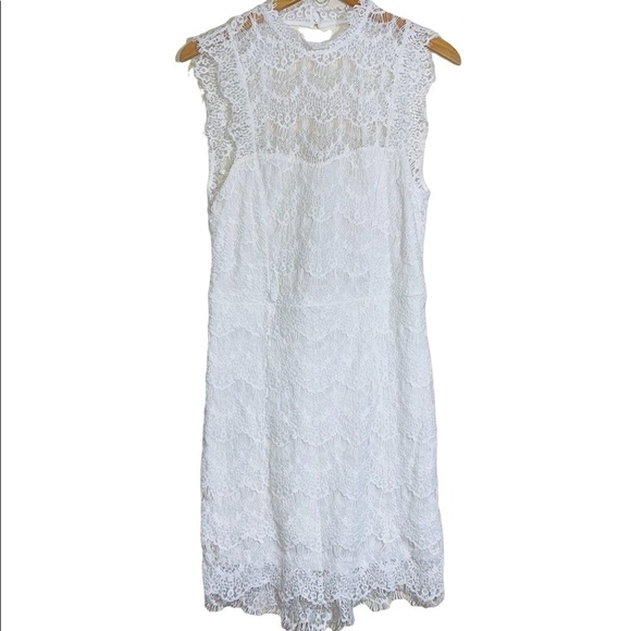 Free People Cora Daydreamer Lace Dress in White Sz. Large NWT - Picture 6 of 13